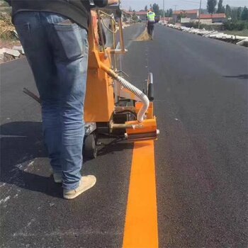 手推式汽油路面標(biāo)線噴線機(jī)熱熔道路斑馬線劃線機(jī)塑膠跑道劃線車